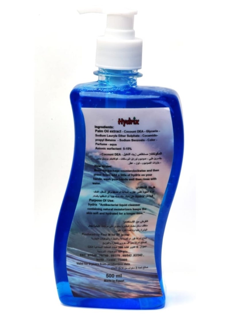 hydrix hand wash with (coconut+palm )oil 500ml breeze coast, royal oud scent - Image 5